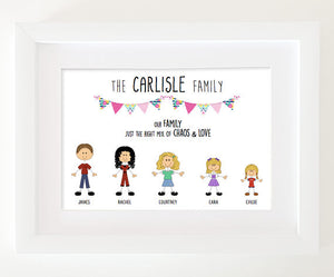 personalised family print