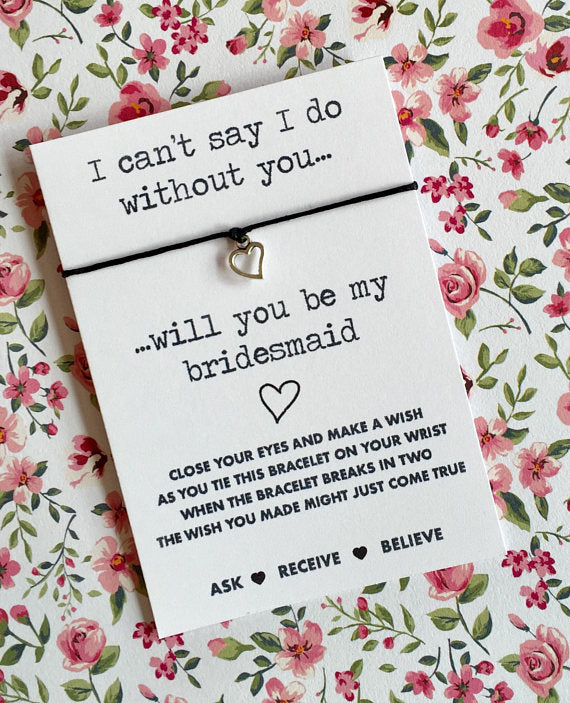 Will you be my Bridesmaid Wish String