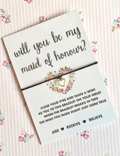 Will you be my Maid of Honour Wish String