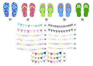 Personalised Family Flip Flop Print