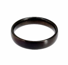 black stainless steel wedding ring
