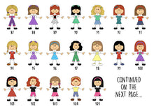 Personalised Family Stick People Print