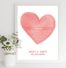 song words print