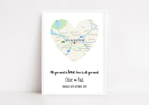 personalised engagement gift 