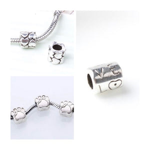 Silver 'Pandora' style bracelet with a choice of 1 charm