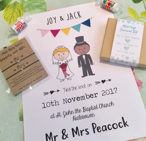 Personalised wedding gift box including goodies!