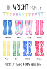 portrait welly boot print