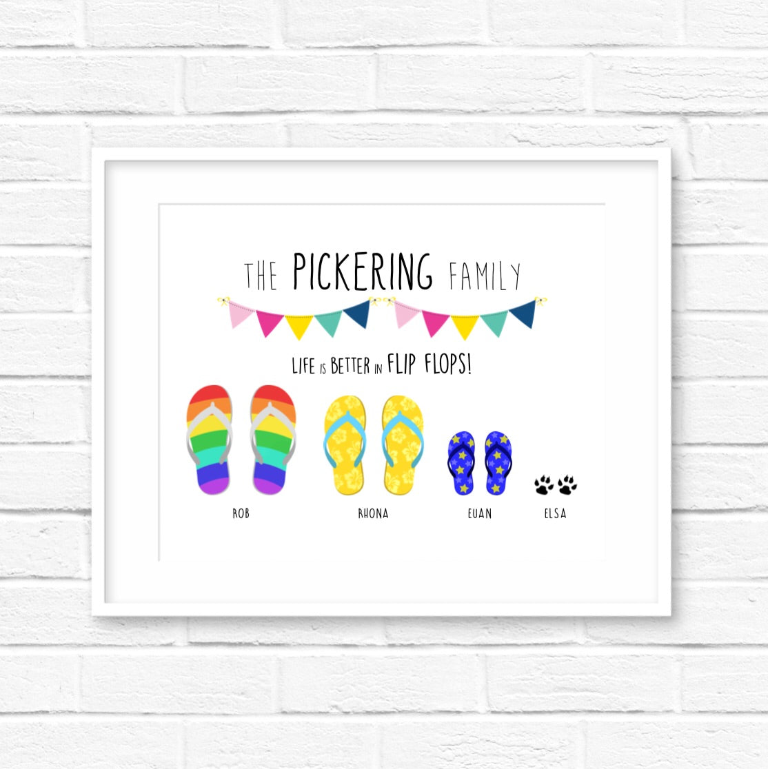 Family flip flops online