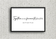 Personalised family quote print