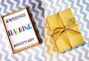 teaching assistant keyring and gift box